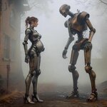 pregnant-adult-woman-standing-steampunk-prosthetic-legs-metal-feet-holding-her-belly-concerned.jpg